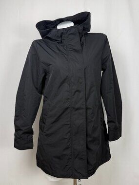 George Women Hooded Parka Rain Jacket Black Parka Coat XS XL 2X 3X 4X